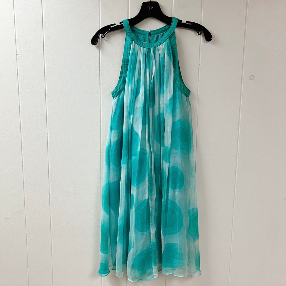 Y2k Vtg 90s Designer French Catherine Malandrino SILK Halter Dress SZ 2 Petite